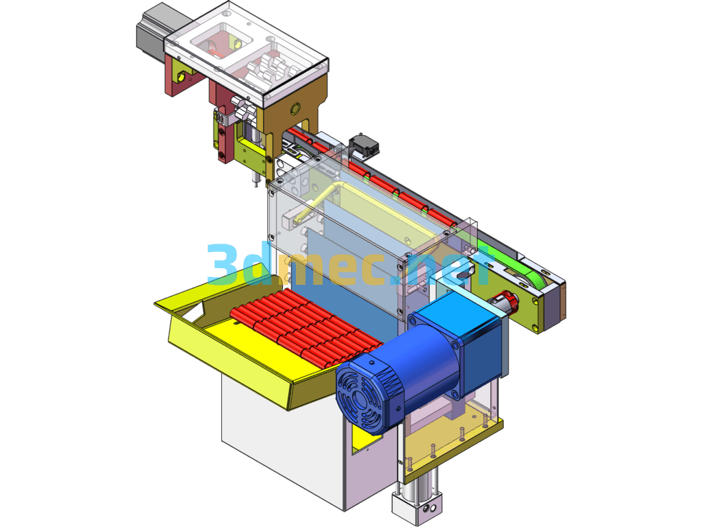 Automatic Pipe Feeding Mechanism - 3D Model SolidWorks Free Download