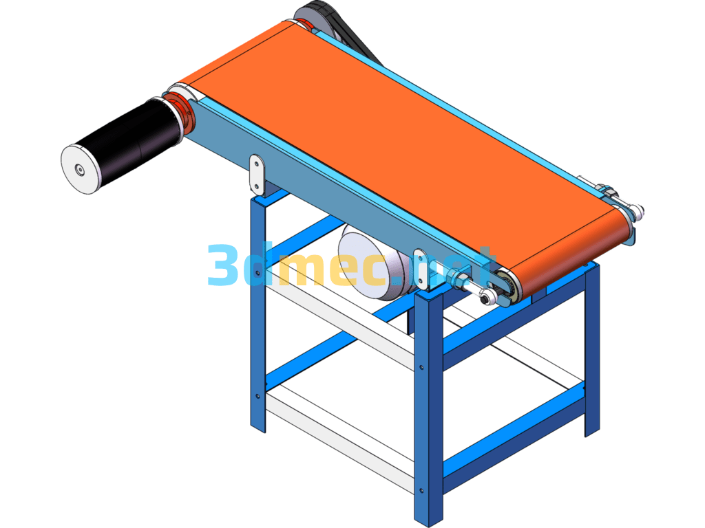 Wood Belt Sander - 3D Model SolidWorks Free Download