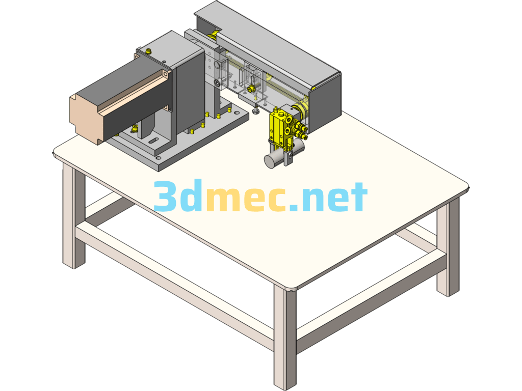 Small Robot Gripper - 3D Model SolidWorks Free Download