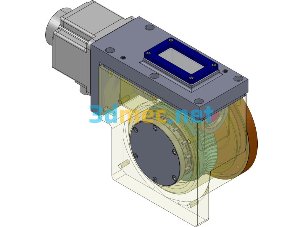 Two-Axis Indexing Rotary Table - 3D Model SolidWorks Free Download