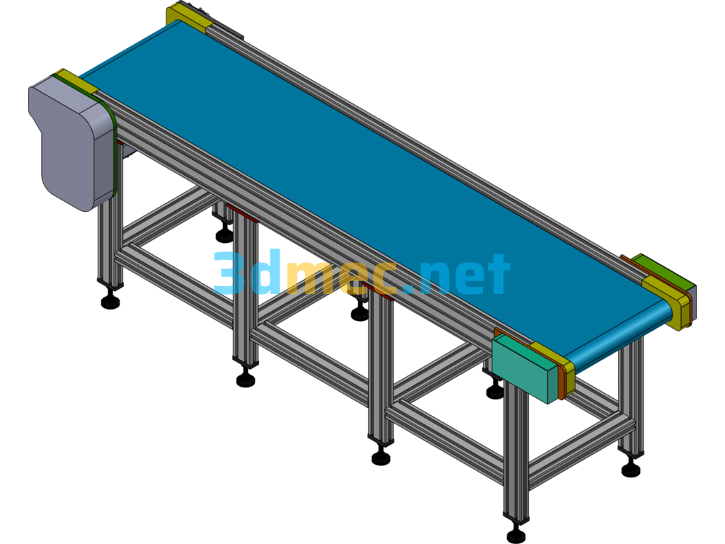 Conveyor Line 3D Model - 3D Model SolidWorks Free Download