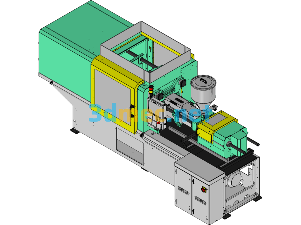 Frank Injection Molding Machine - 3D Model SolidWorks Free Download