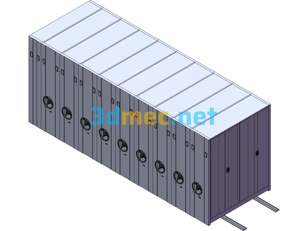 Compact Cabinet (Automatic Filing Cabinet) - 3D Model SolidWorks Free Download