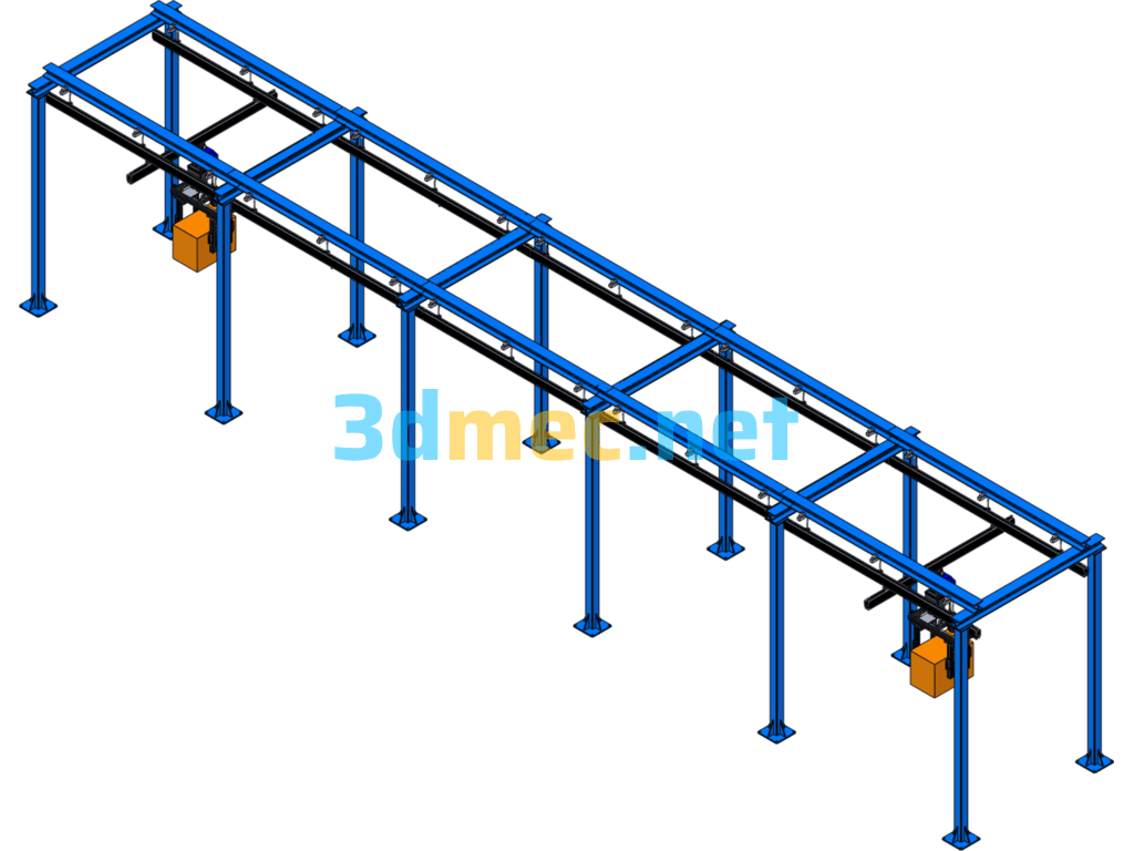 Box Handling Carriage - 3D Model SolidWorks Free Download