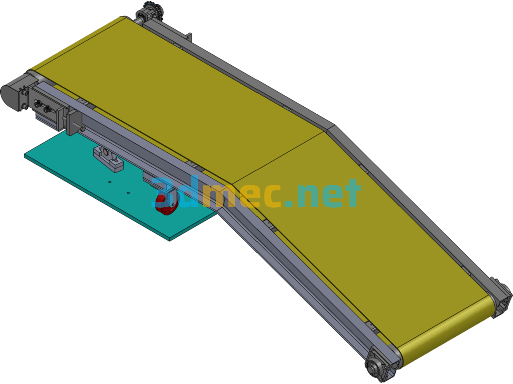 Swing Conveyor Belt - 3D Model SolidWorks Free Download