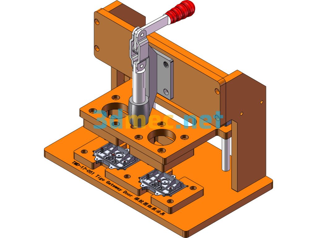 71-TMD-Rubber Ring Assembly Fixture - 3D Model SolidWorks Free Download