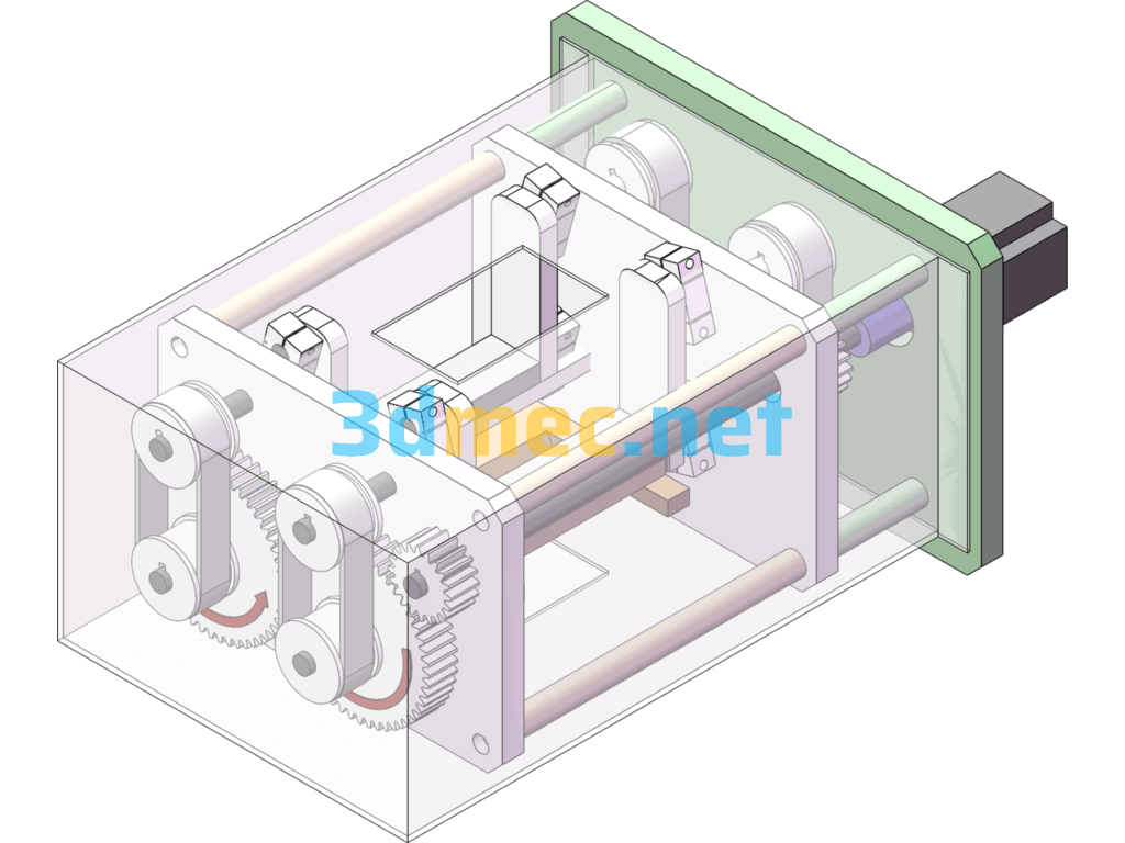 High Speed Cutting Mechanism - 3D Model SolidWorks Free Download