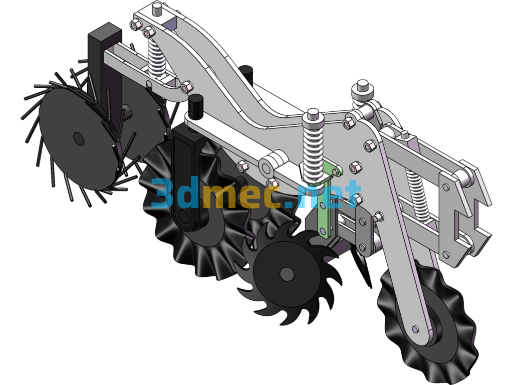 Strip Tiller - 3D Model SolidWorks Free Download