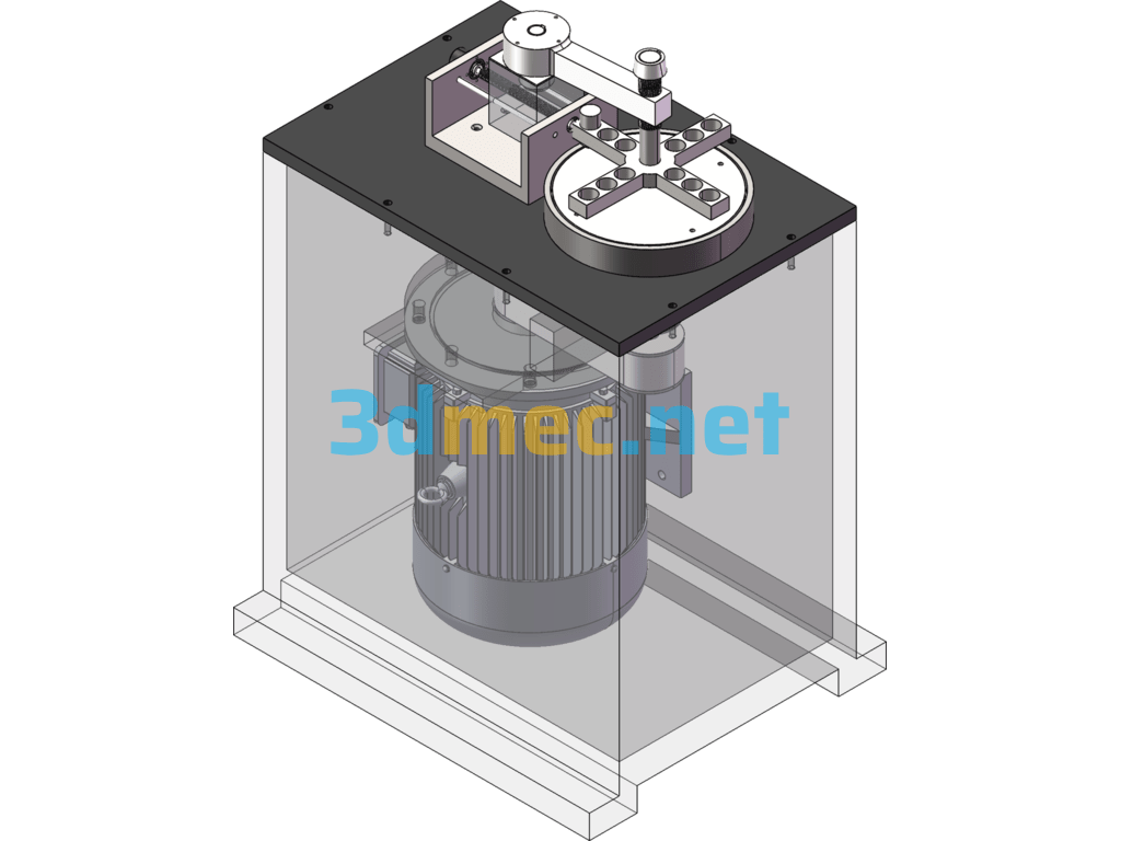 Friction And Wear Testing Machine - 3D Model SolidWorks Free Download