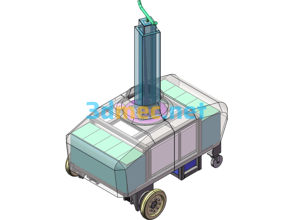 Disinfection Robot - 3D Model SolidWorks Free Download