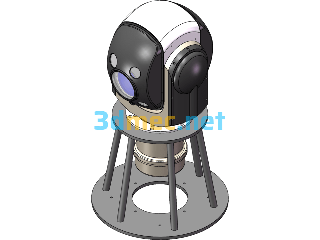 Detailed Structure 3D Model Of The Camera - 3D Model SolidWorks Free Download