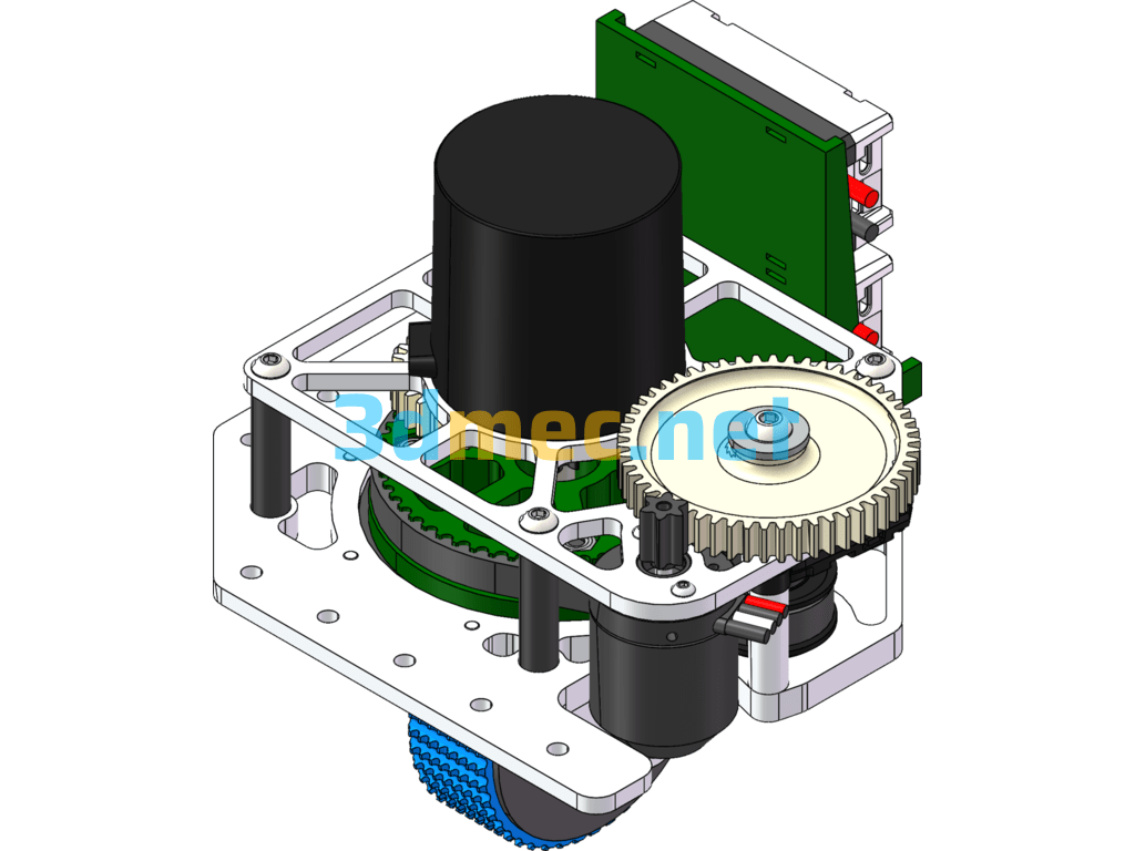 Design Model Of Steering Wheel Mechanism - 3D Model SolidWorks Free Download