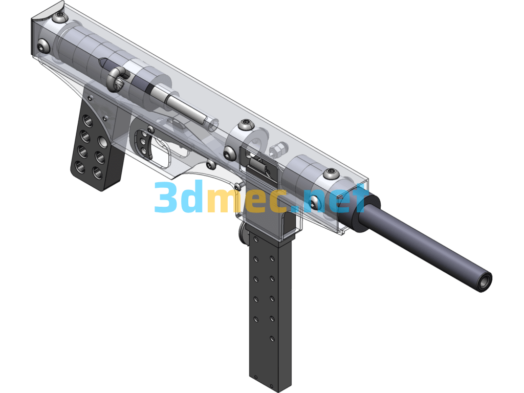 Toy Gun 3D Model - 3D Model SolidWorks Free Download