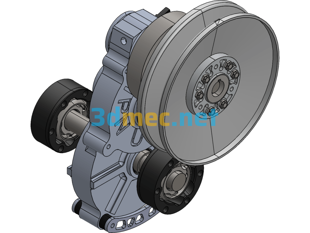 Agricultural Machinery Gear Reducer - 3D Model SolidWorks Free Download