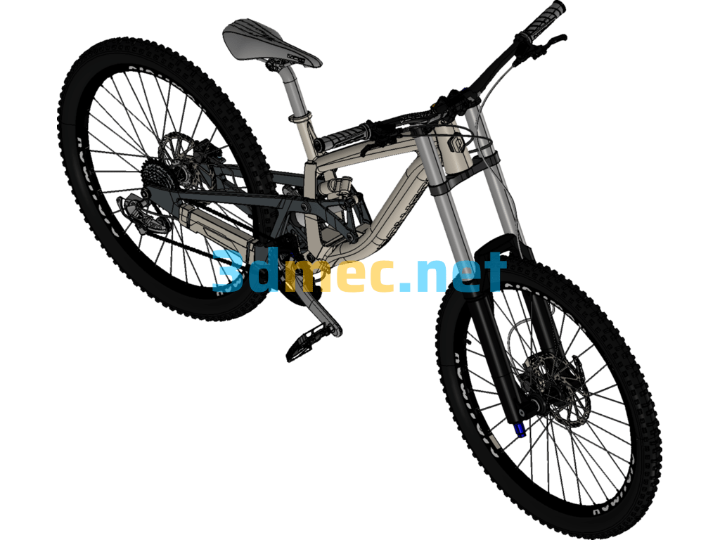 Mountain Biking - 3D Model SolidWorks Free Download