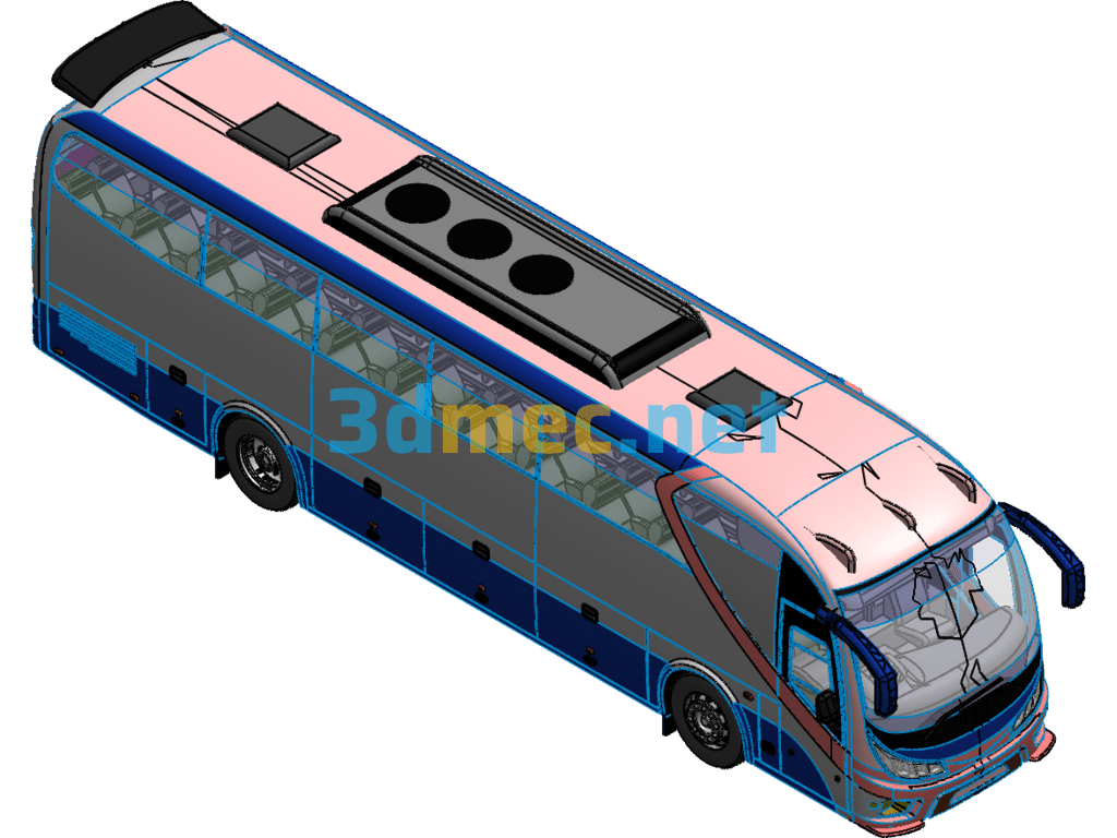 Bus 3D Model - 3D Model SolidWorks Free Download