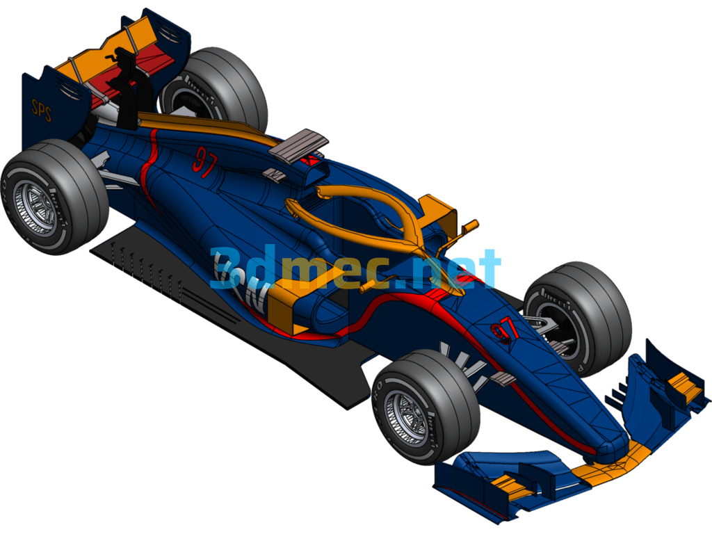 Formula One - 3D Model SolidWorks Free Download