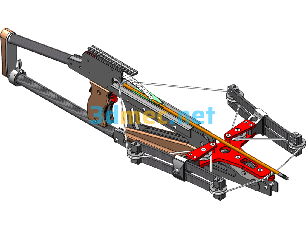 3D Model Of Crossbow - 3D Model SolidWorks Free Download