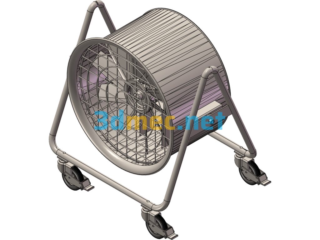 Industrial Axial Fans - 3D Model SolidWorks Free Download