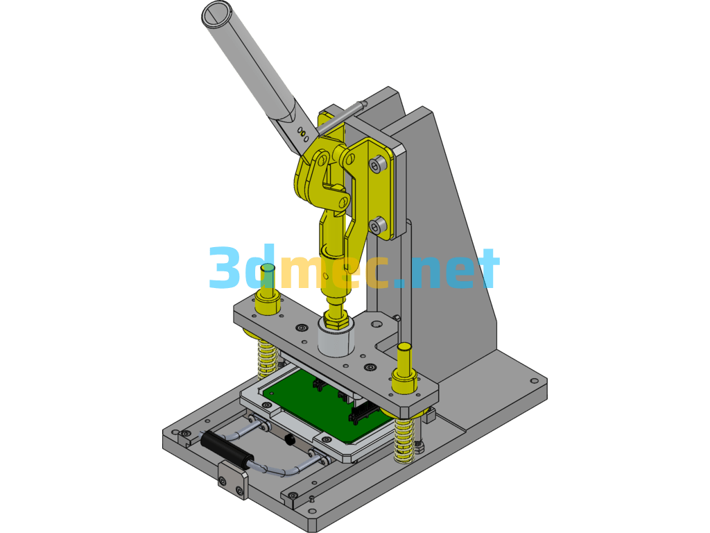 Manual Punching Press - 3D Model SolidWorks Free Download