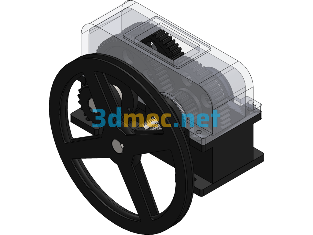 GM1010 05 Transmission Mechanism - 3D Model SolidWorks Free Download