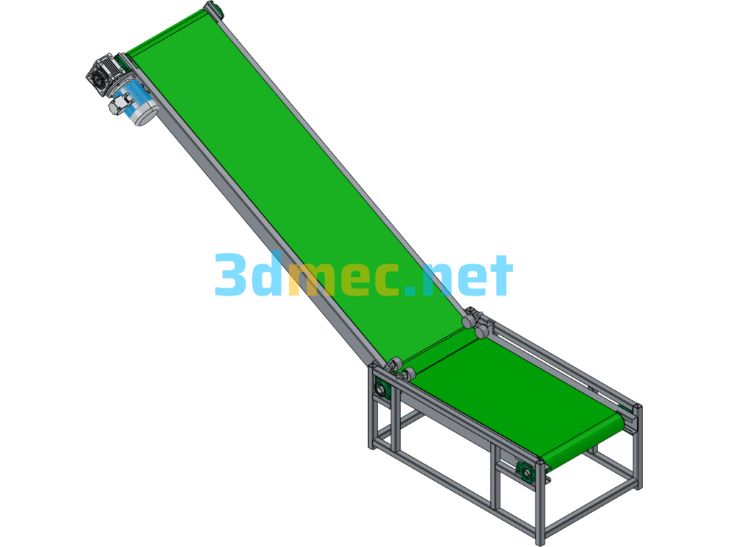 Swinging Belt Conveyor Pitching Belt Conveyor Climbing Belt Conveyor - 3D Model SolidWorks Free Download