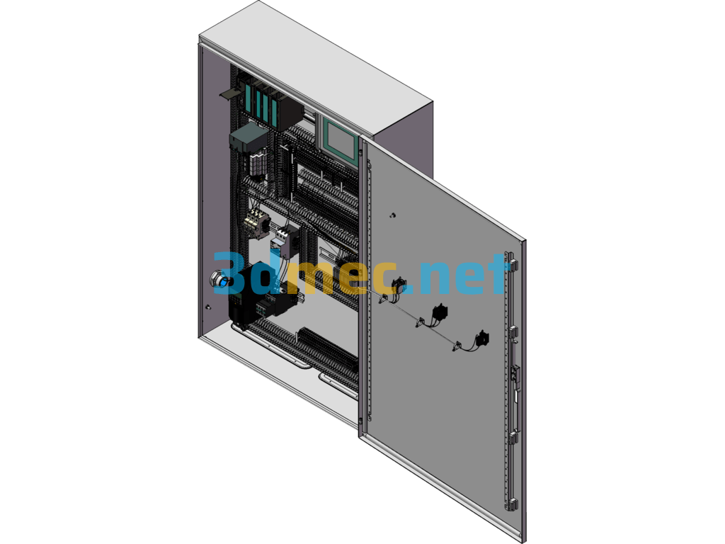 Industrial Control Cabinet Design Detailed Model - 3D Model SolidWorks UG(NX) Free Download