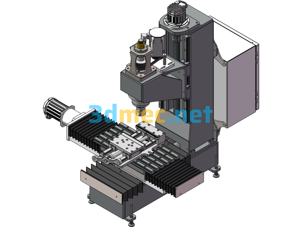 CNC Milling Machine - 3D Model SolidWorks Free Download