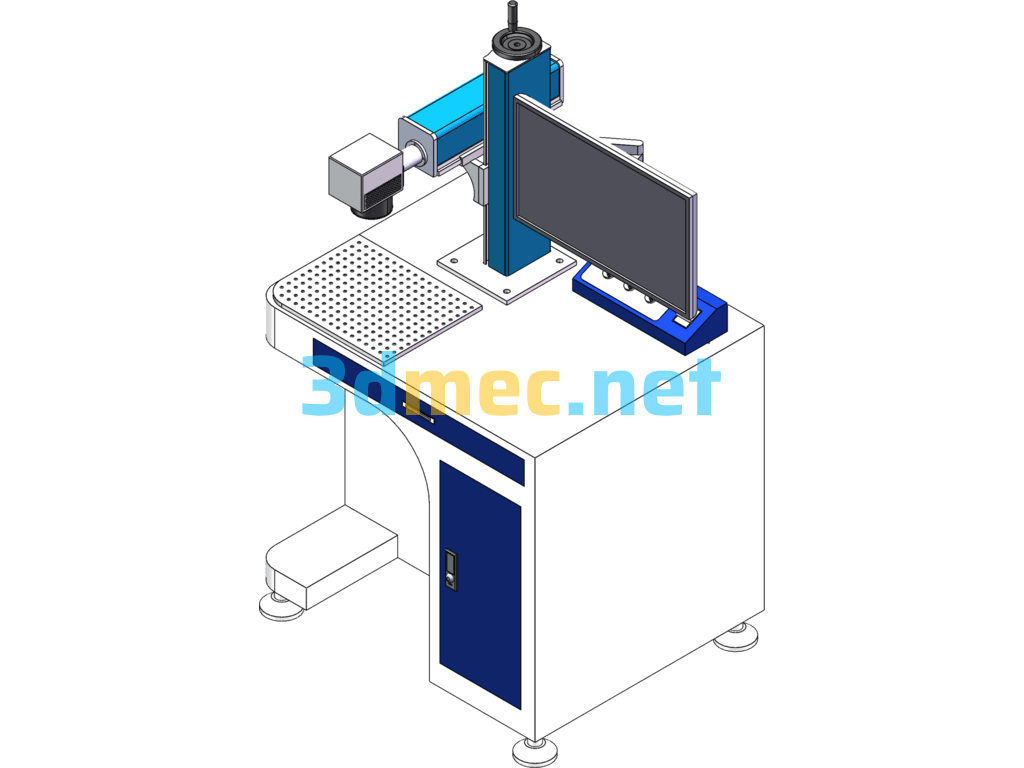 Laser Marking Machine - 3D Model SolidWorks Free Download