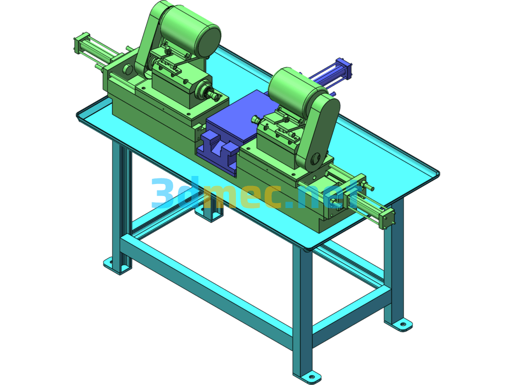 Flat Head Chamfering Machine - 3D Model SolidWorks Free Download