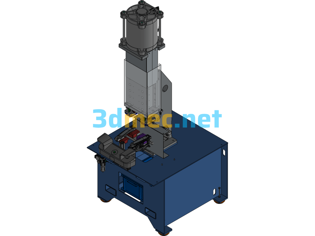 Fully Automatic Punching Machine Equipment - 3D Model SolidWorks Free Download