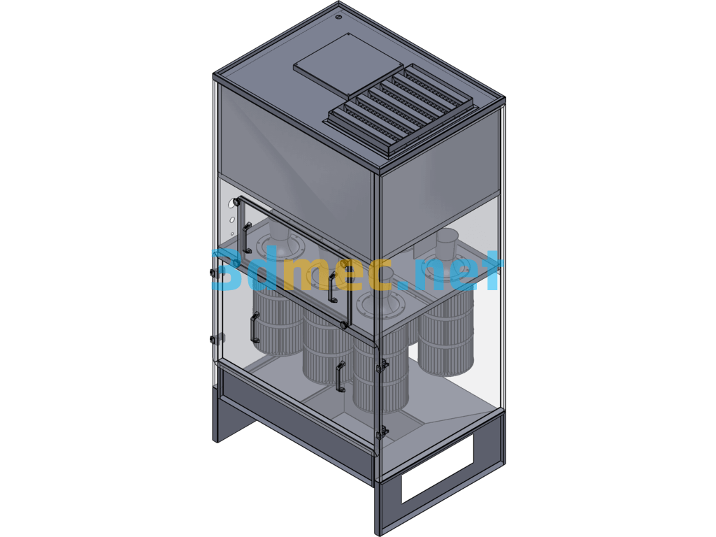 Air Drying Box Equipment Design Model - 3D Model SolidWorks Free Download