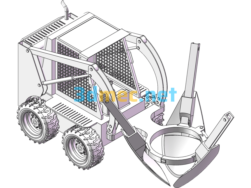 Tree Moving Machine Model - 3D Model SolidWorks Free Download