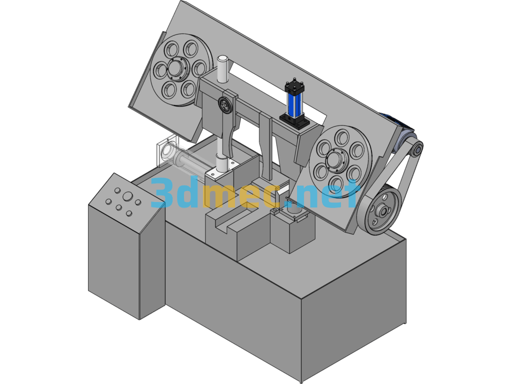 Sawing Machine 3D Model - 3D Model SolidWorks Free Download