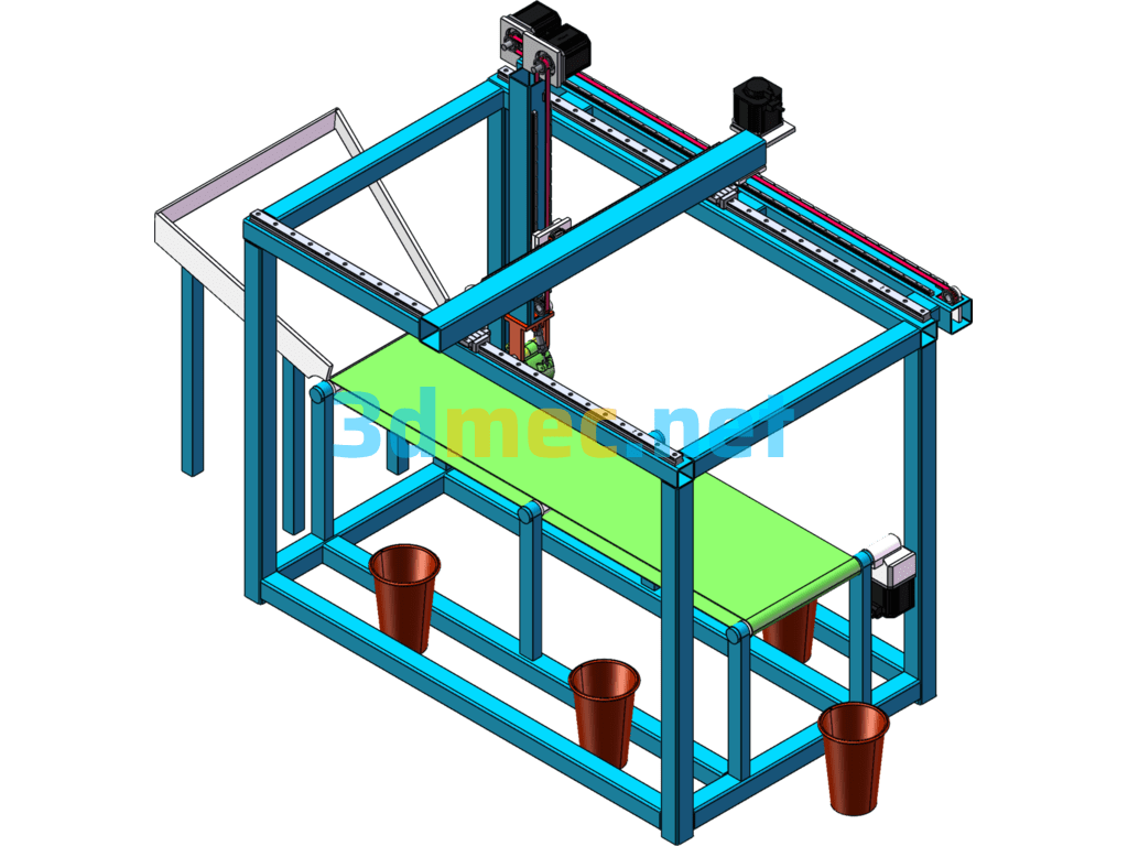 Garbage Sorting Robot - 3D Model SolidWorks Free Download