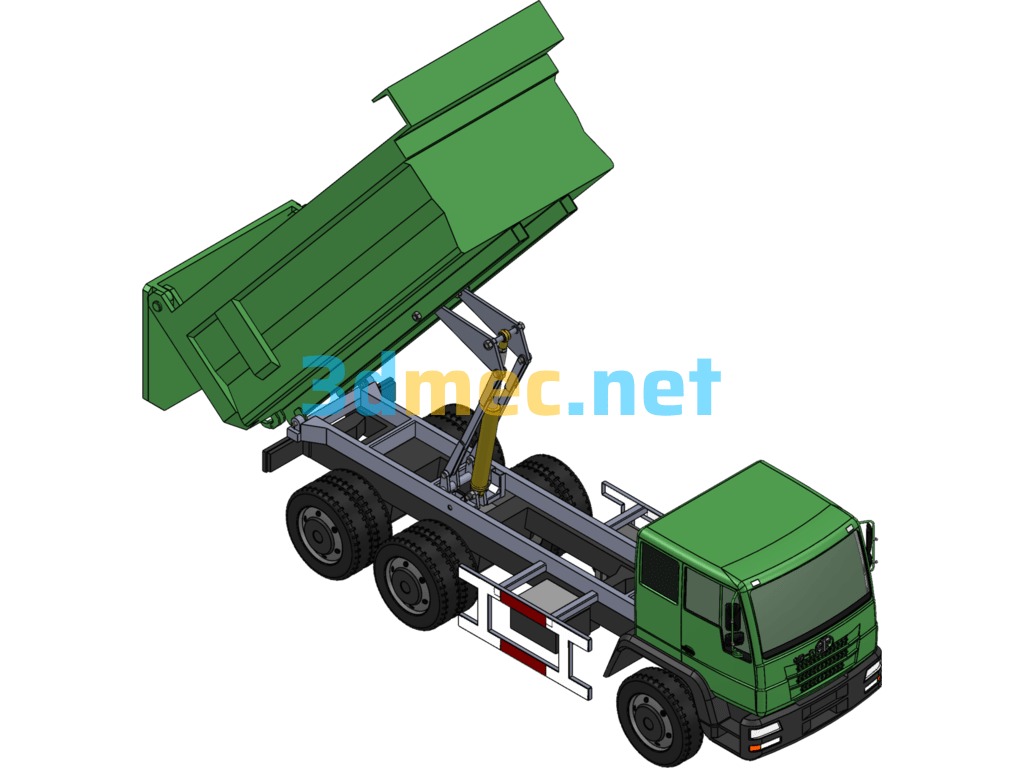 Heavy Dump Truck - 3D Model SolidWorks Free Download