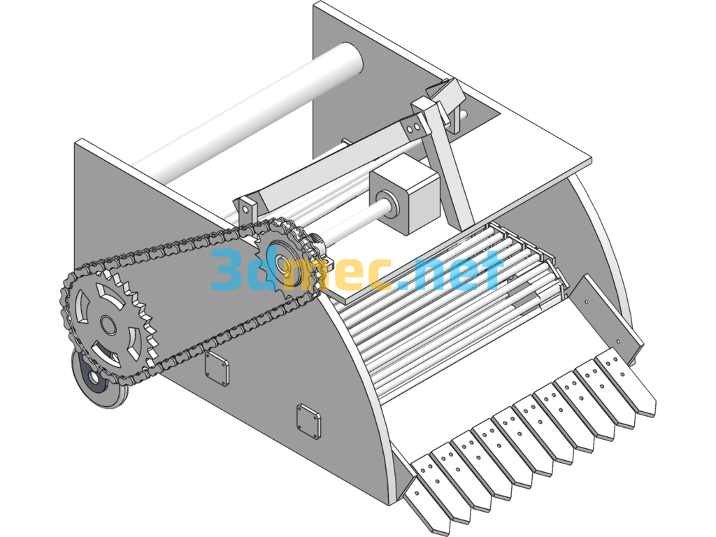 Radish Machine 3D Model CAD And Instruction Manual Axis View - 3D Model SolidWorks AutoCAD-ZWCAD Free Download