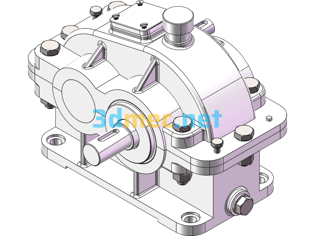 Sw2020 Primary Reducer With Engineering Drawing - 3D Model SolidWorks Free Download