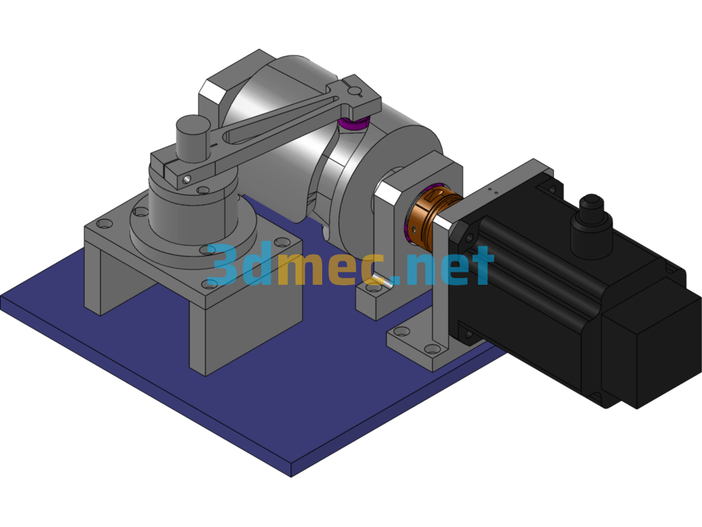 Swing Angle, Acceleration Test, Angle Reciprocating Test - 3D Model SolidWorks Free Download