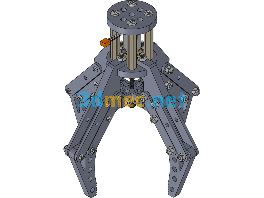 Mechanical Claw - 3D Model SolidWorks Free Download