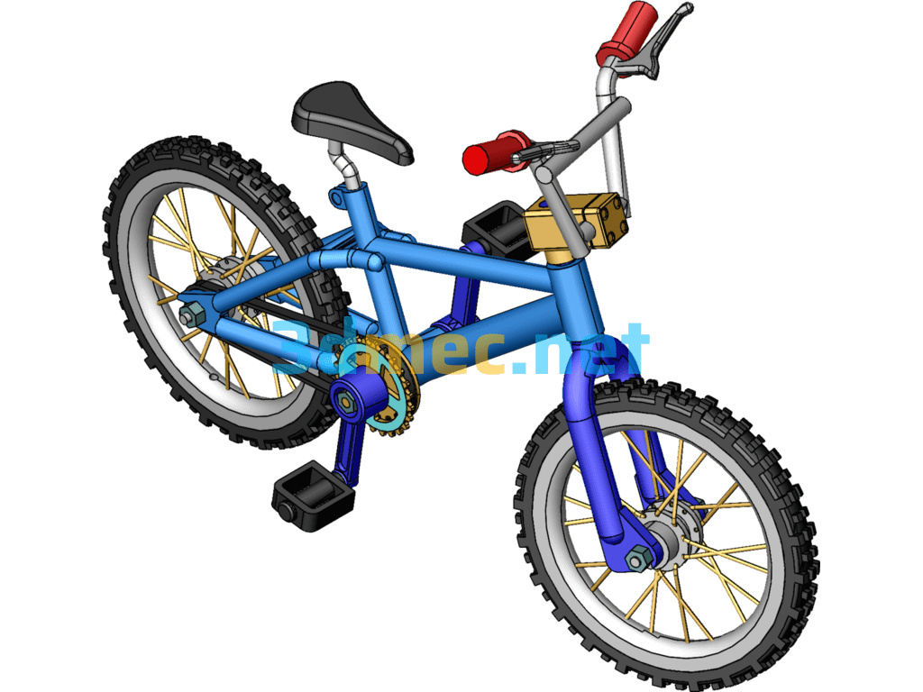 Children's Bicycle - 3D Model SolidWorks Free Download