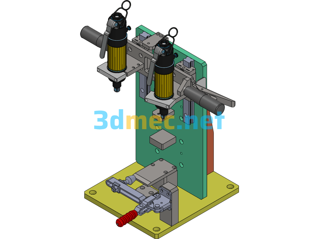 Torque Gun Double Bolt Loosening Solution - 3D Model SolidWorks Free Download