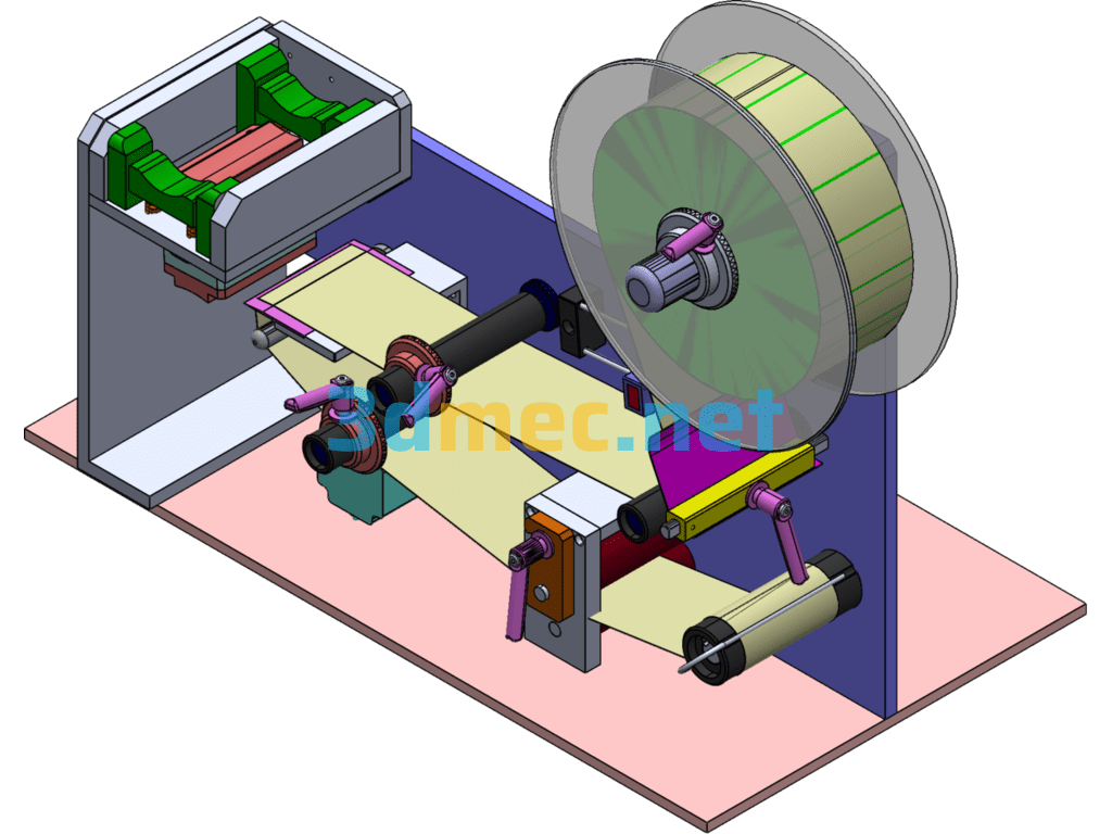 Semi-Automatic Labeling Machine - 3D Model SolidWorks Free Download