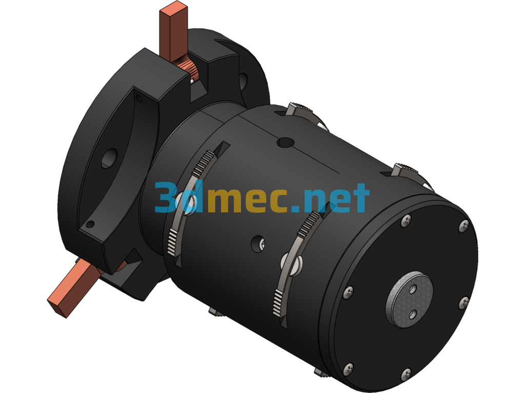 Mechanical Turning Chuck (Internal Structure) - 3D Model SolidWorks Free Download