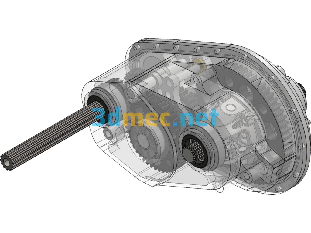 Baja Gearbox (Educational Edition) - 3D Model SolidWorks Free Download