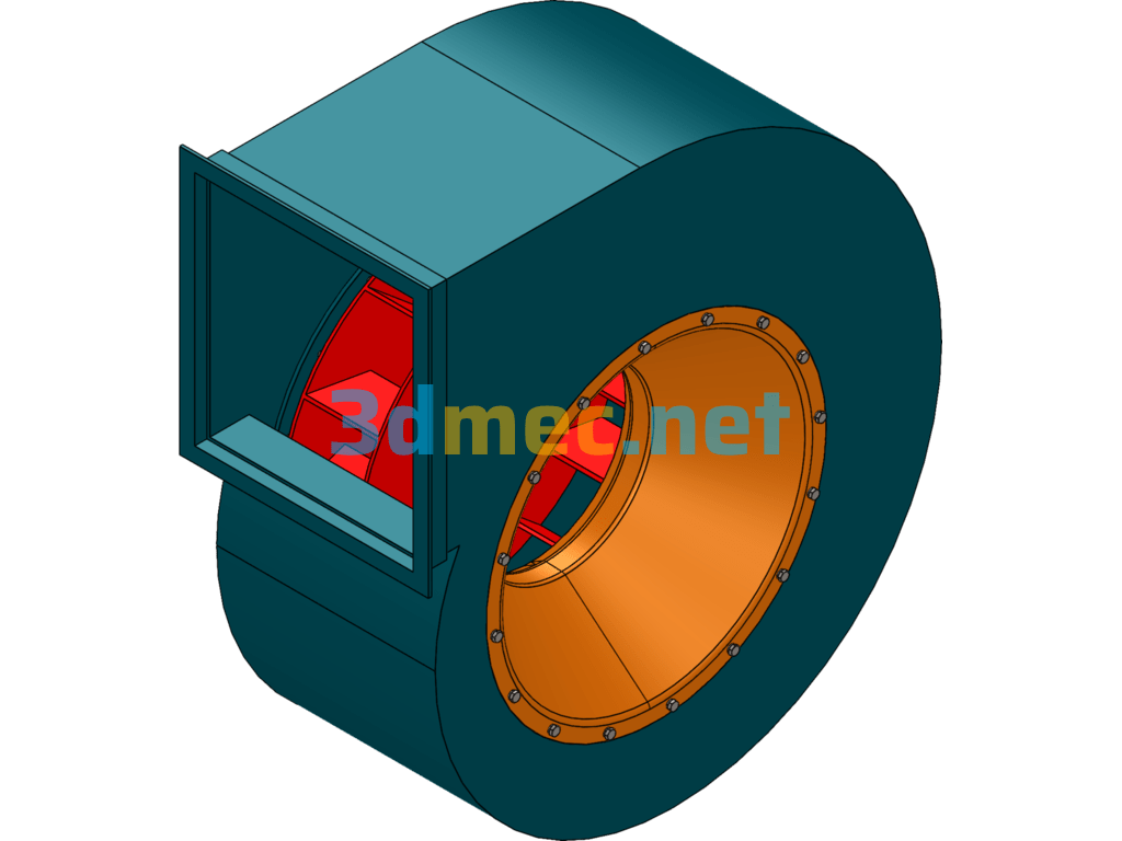 4-72-5A Centrifugal Fan - 3D Model SolidWorks Free Download