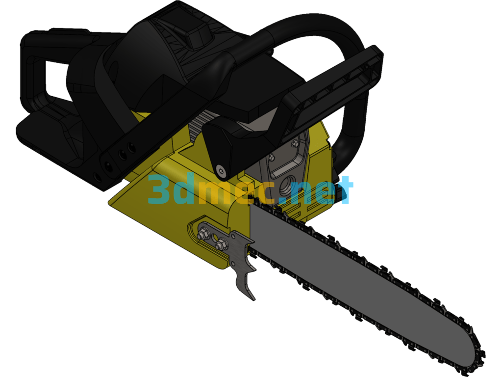 Chainsaw - 3D Model SolidWorks Free Download