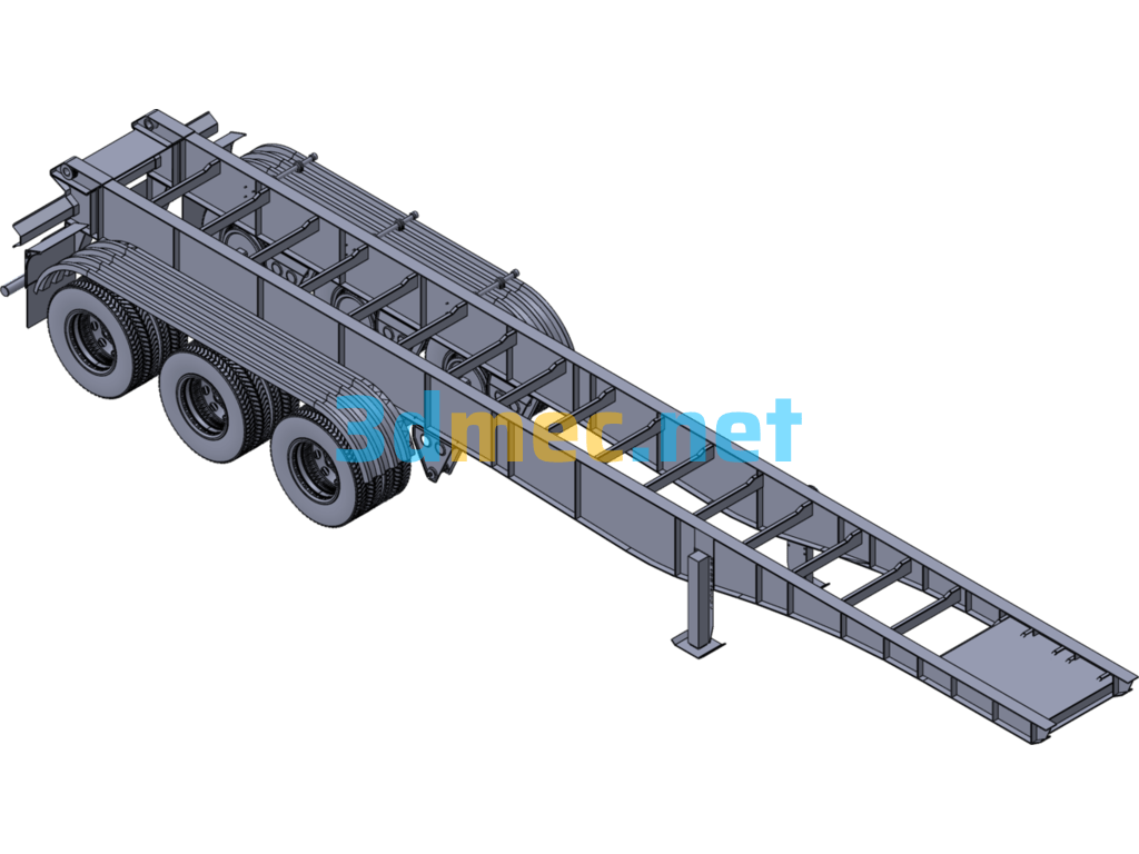 Trailer Drawing - 3D Model SolidWorks Free Download