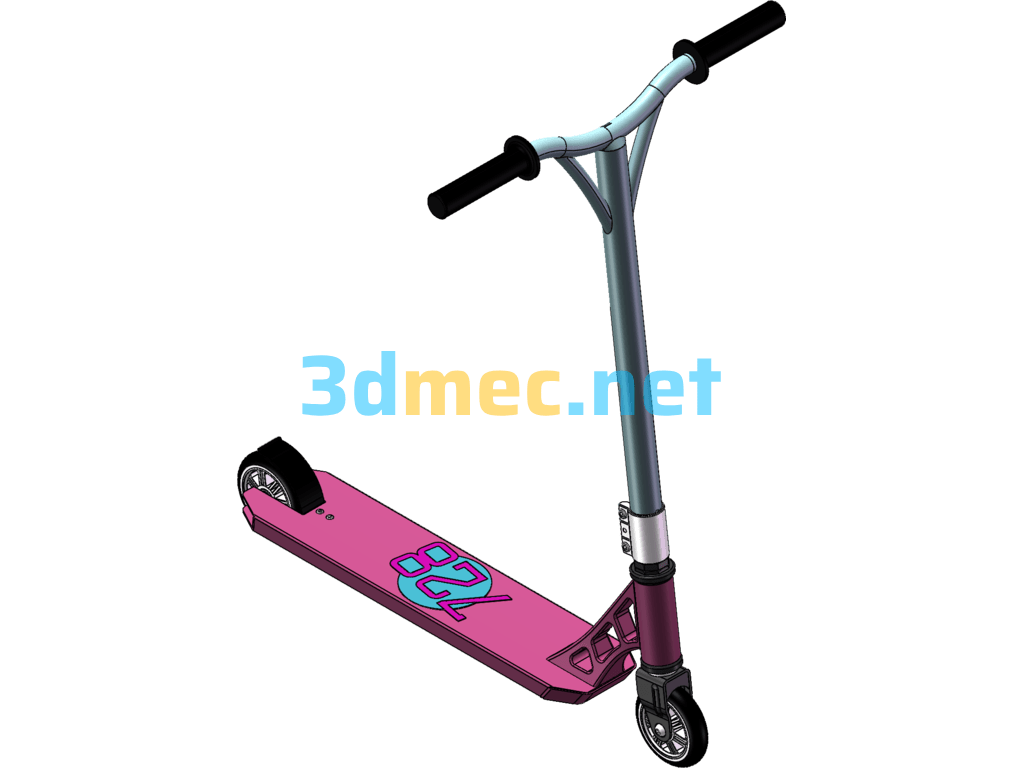 Extreme Scooter - 3D Model SolidWorks Free Download