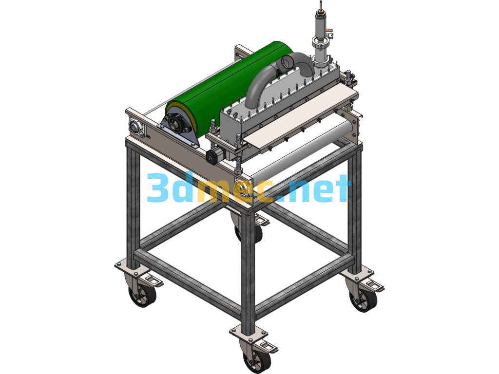 Industrial Snack Processing Machine - 3D Model Exported Free Download